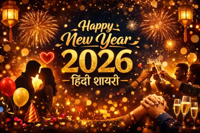 Happy New Year 2026 Hindi Shayari - Best Romantic, Funny & Friendship Wishes