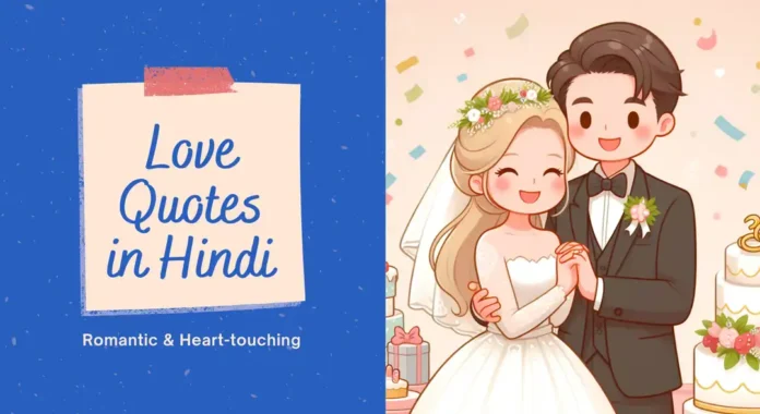 Love Quotes in Hindi for Couples & Lovers